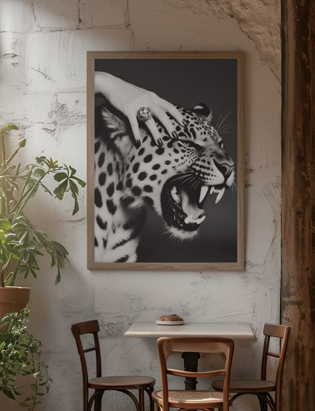Glamour Fashion Tiger Portrait Wall Mount | Timeless Wild Life Girly Apartment Decor