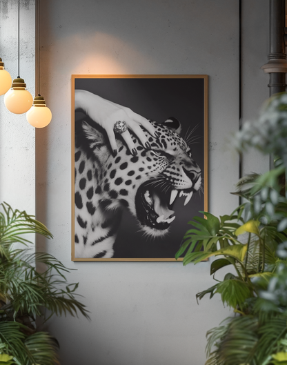Glamour Fashion Tiger Portrait Wall Mount | Timeless Wild Life Girly Apartment Decor