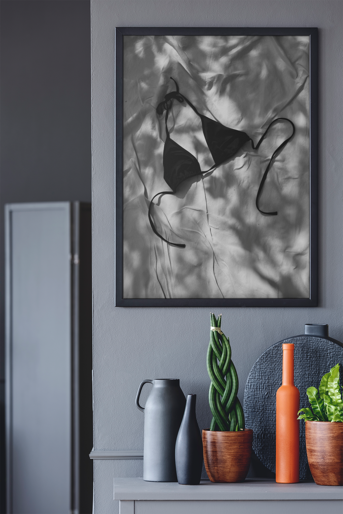 Loose Coastal Bikini Top Beach Wall Art | Timeless Gift For Her Summer Aesthetics Decor