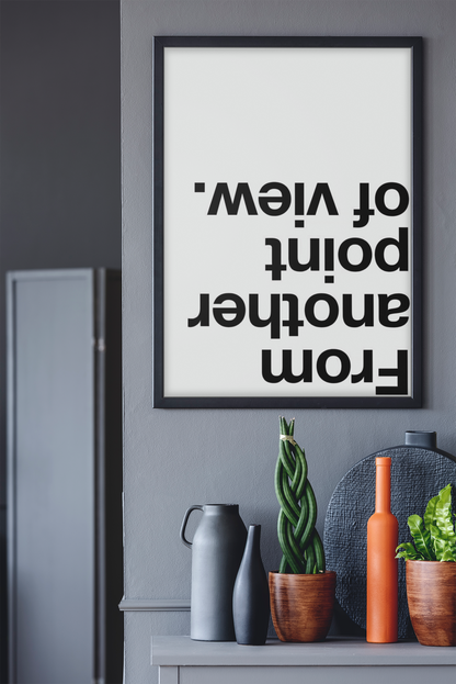From Another Point Of View Expression Room Poster | Aesthetic Fashion Living Room Decor