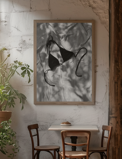 Loose Coastal Bikini Top Beach Wall Art | Timeless Gift For Her Summer Aesthetics Decor