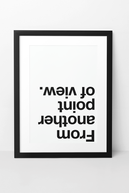 From Another Point Of View Expression Room Poster | Aesthetic Fashion Living Room Decor