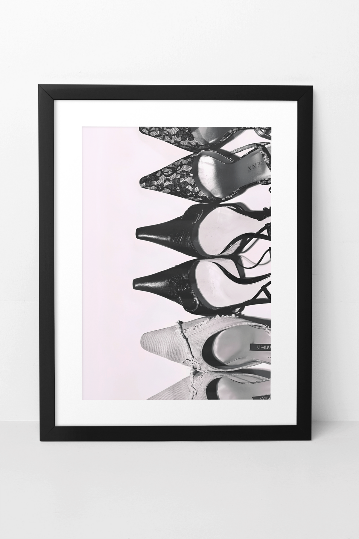Elegant Fashion Designer Heels Illustration Poster | Bold Girly Y2K Apartment Luxury Decor