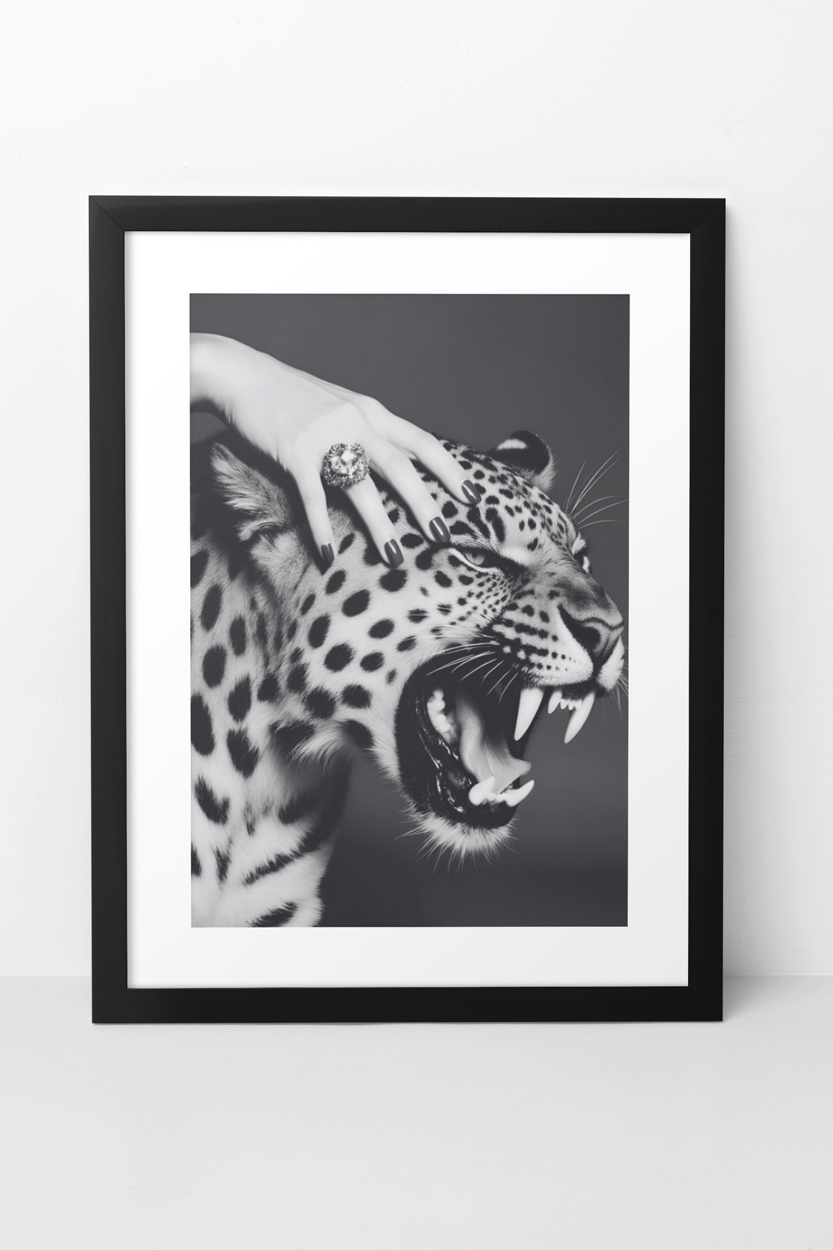Glamour Fashion Tiger Portrait Wall Mount | Timeless Wild Life Girly Apartment Decor