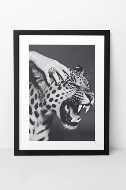 Glamour Fashion Tiger Portrait Wall Mount | Timeless Wild Life Girly Apartment Decor
