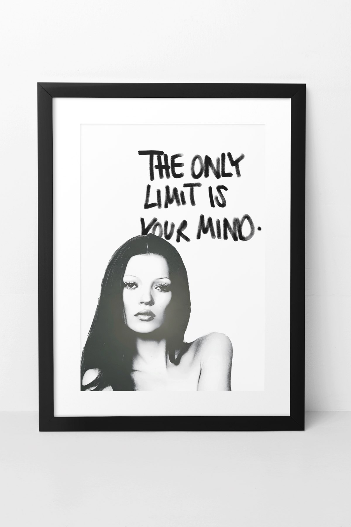 The Only Limit Is Your Mind Quote Saying Poster | Aesthetic Girly Chic Fashion Wall Art