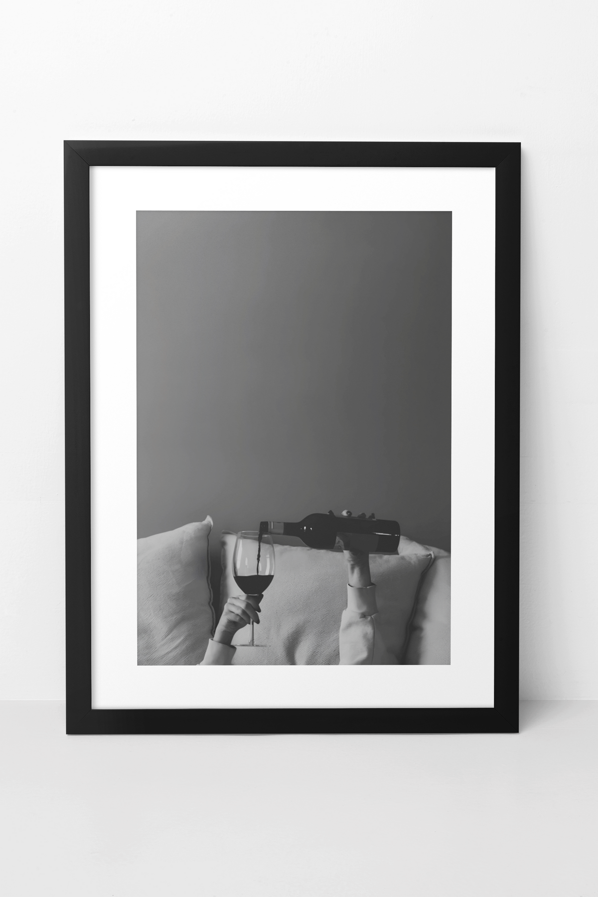 Y2K Wine Pouring In Bed Morning Aesthetics Wall Art | Timeless Girly Apartament Fashion Poster