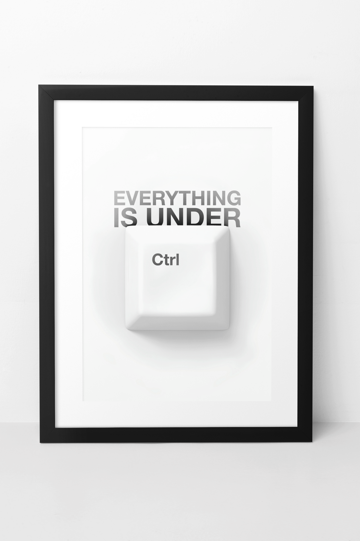 Everything Is Under Ctrl Funny Quote Wall Art | Essential Fashion Lover Gift Poster