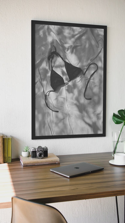 Loose Coastal Bikini Top Beach Wall Art | Timeless Gift For Her Summer Aesthetics Decor