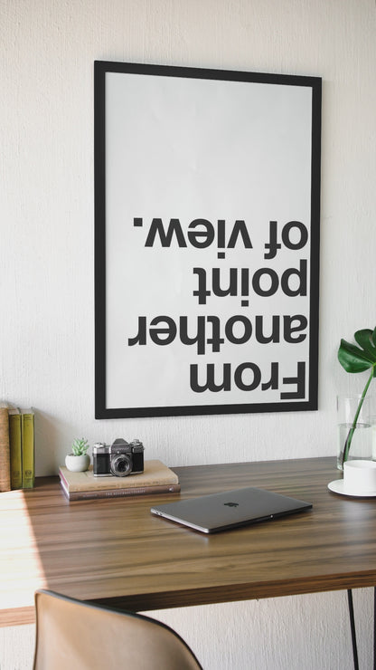 From Another Point Of View Expression Room Poster | Aesthetic Fashion Living Room Decor