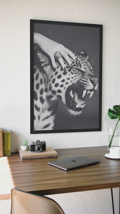 Glamour Fashion Tiger Portrait Wall Mount | Timeless Wild Life Girly Apartment Decor
